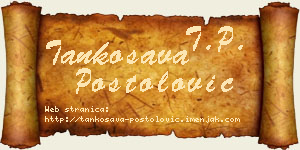 Tankosava Postolović vizit kartica